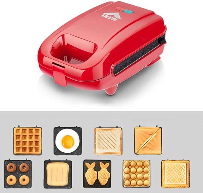 5 in 1 Mini Waffle Maker Set