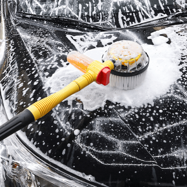 Rotating Foam Car Brush Wash Set