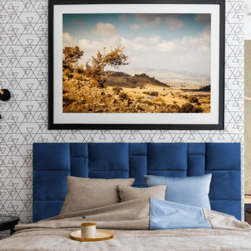 Modern Plush Velvet Headboard