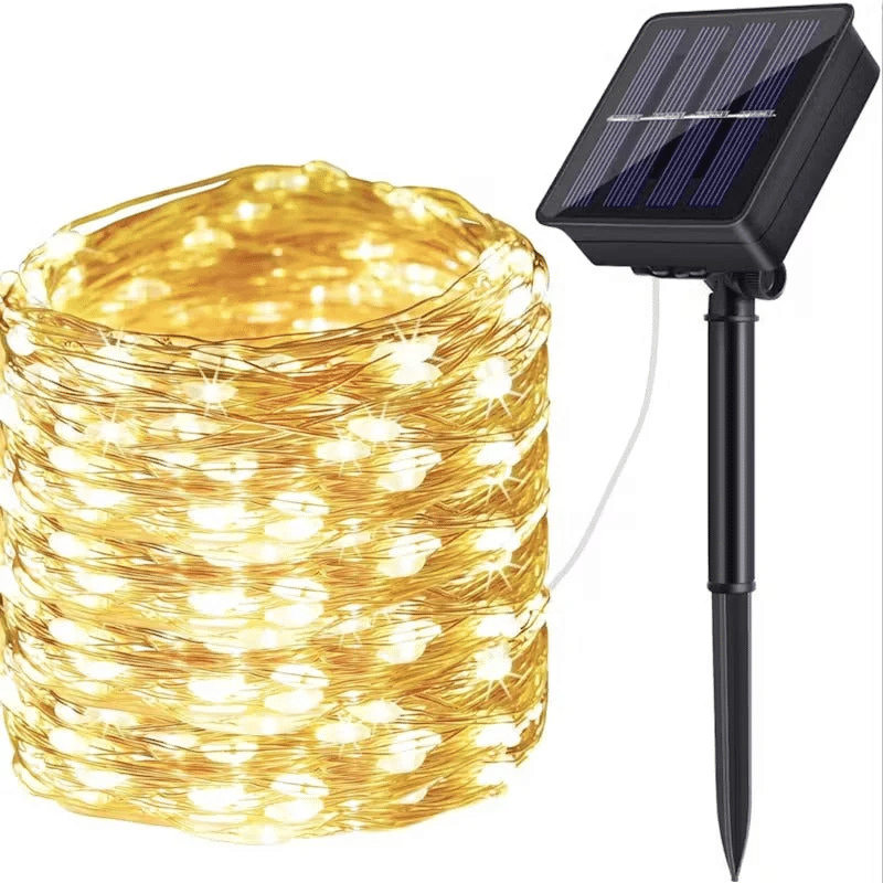 Solar-Powered LED String Lights 10M
