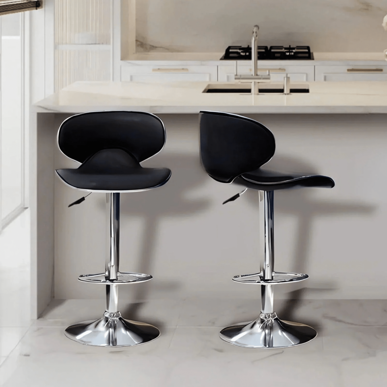 Adjustable Bar Chair with Footrest