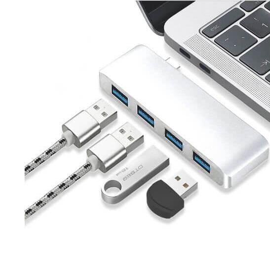 4 in 1 USB Type-C Hub Aluminum Alloy Adapter