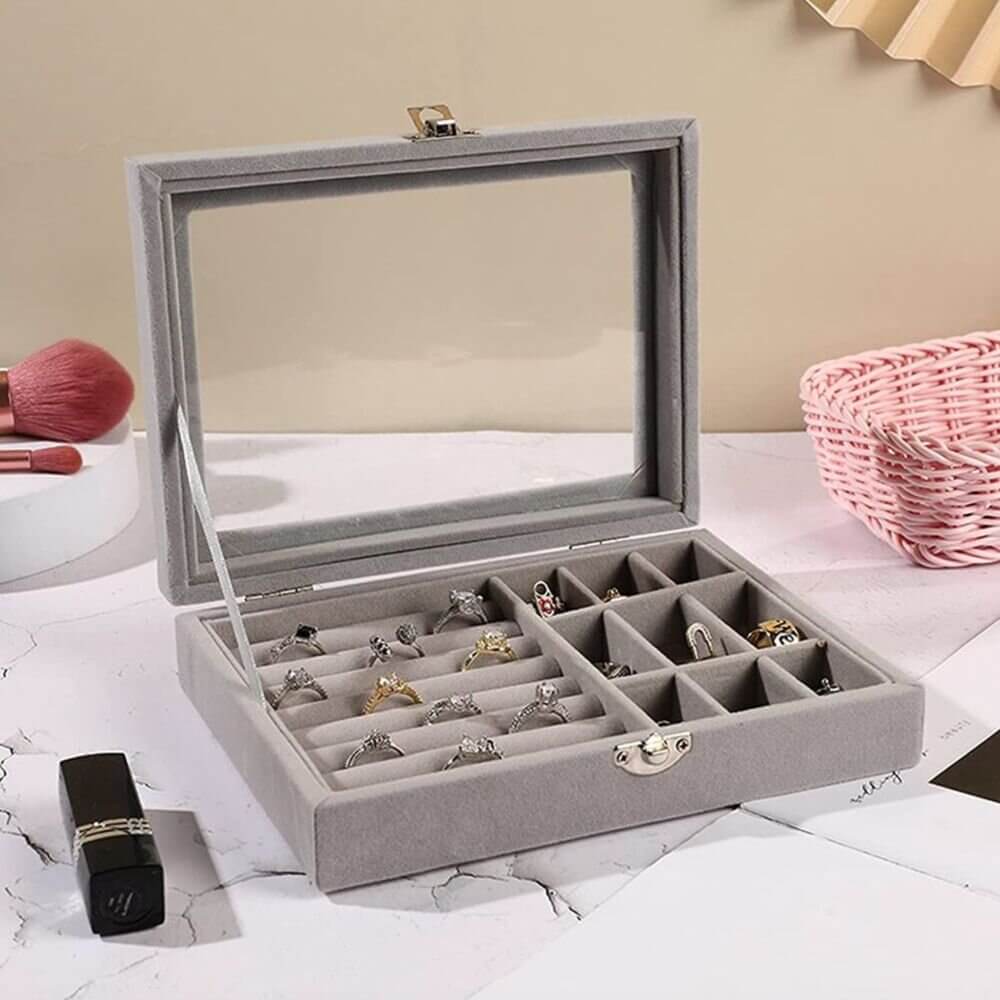 Multiple Compartments Jewelry Storage Box