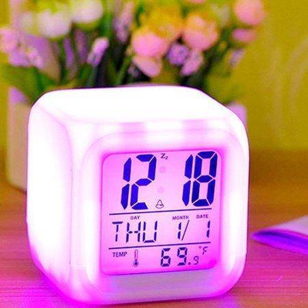 Color Change Digital Alarm Clock