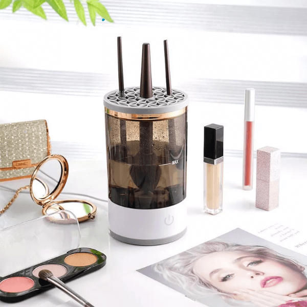 Portable Automatic Electric Makeup Brush Cleaner Machine