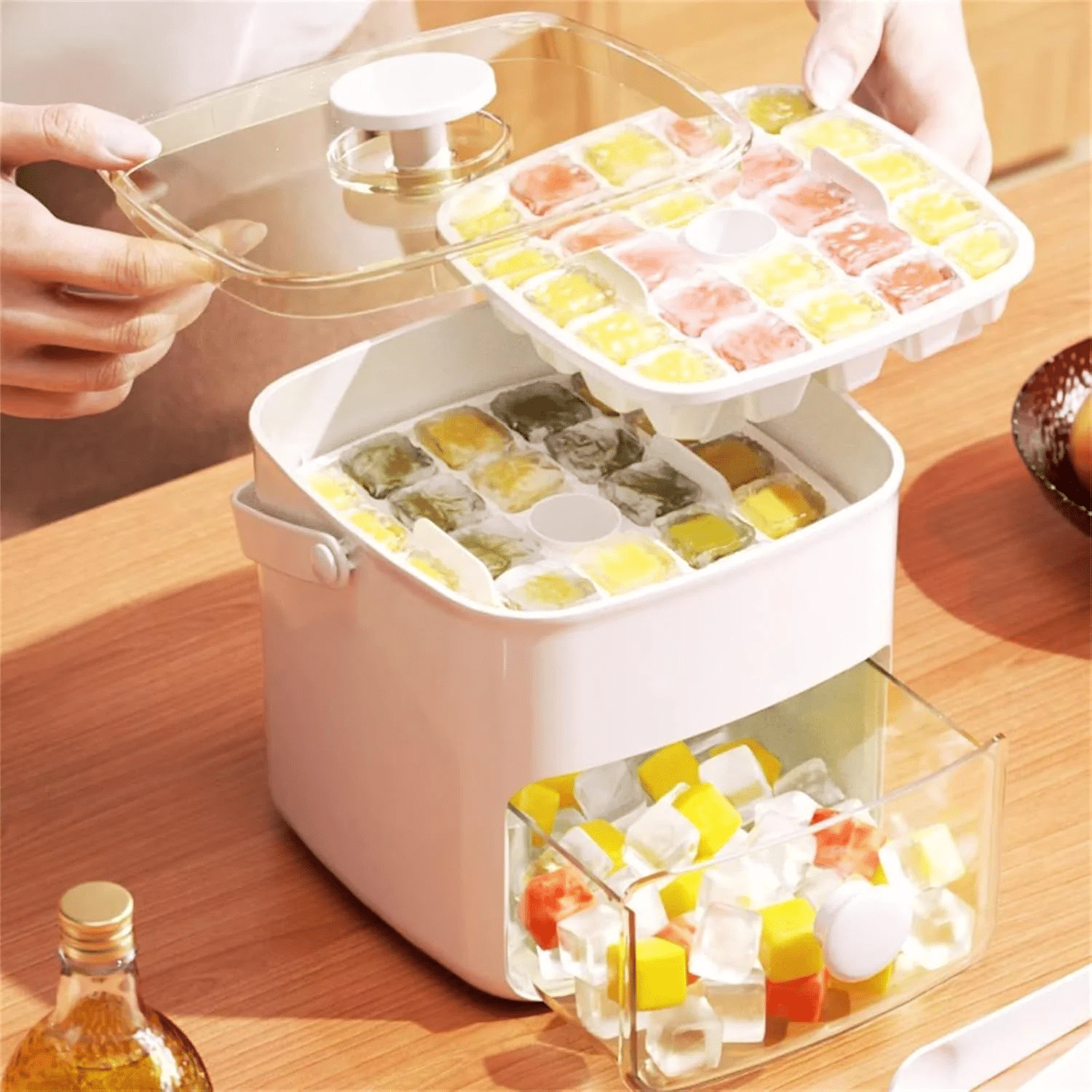 Fridge Double Layer Ice Maker