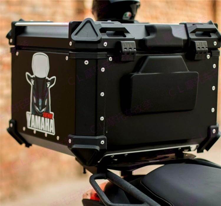 65L Motorcycle Aluminum Alloy Top Box Tail Case