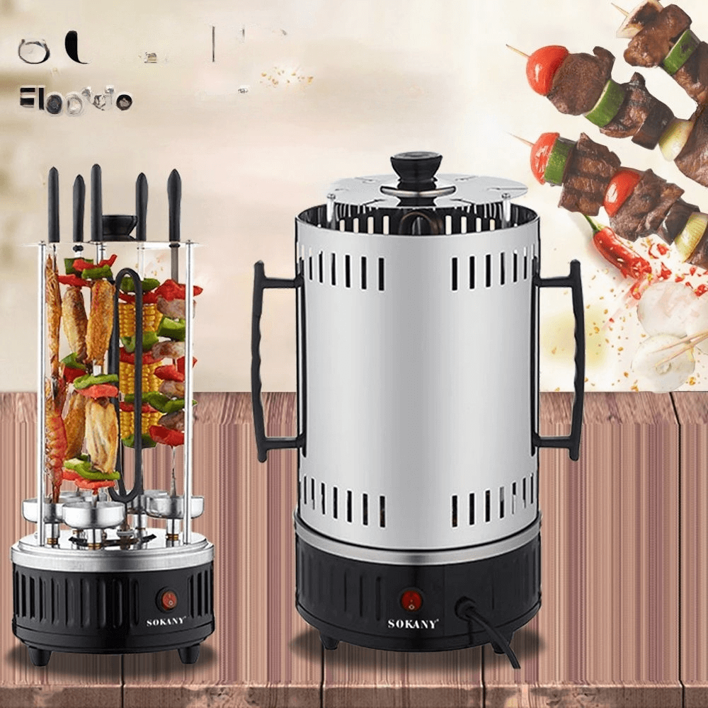 1000W Electric Skewer Quartz Heating Tube with 6 Skewers