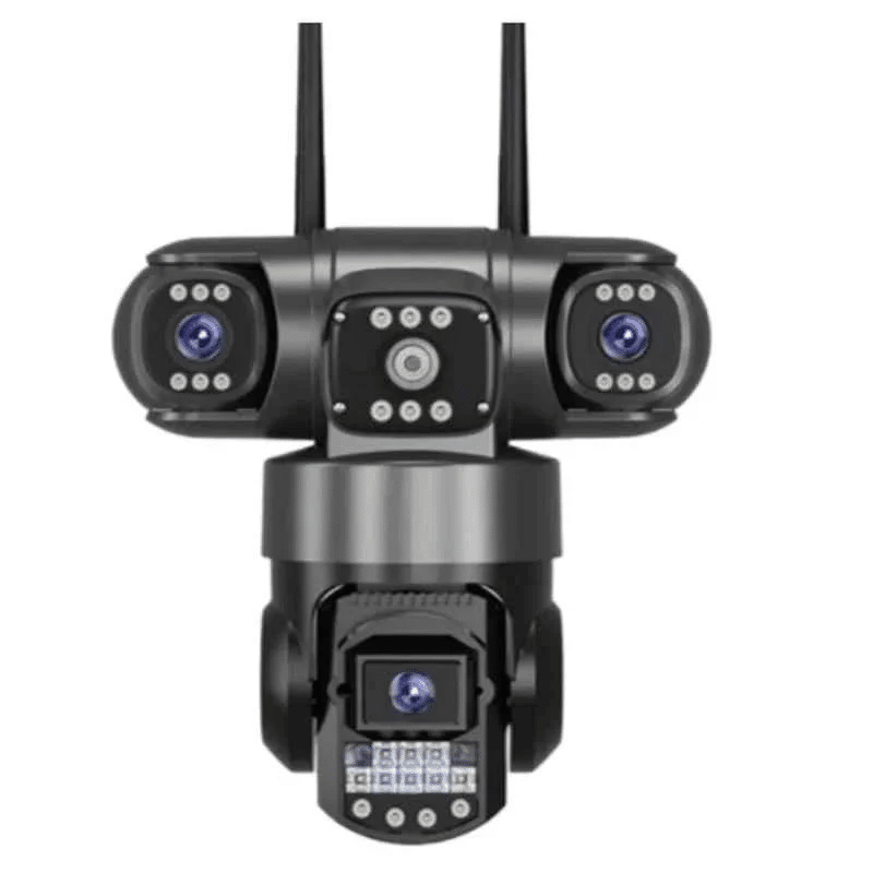 3-Lens Wireless CCTV Camera with 4G Connectivity