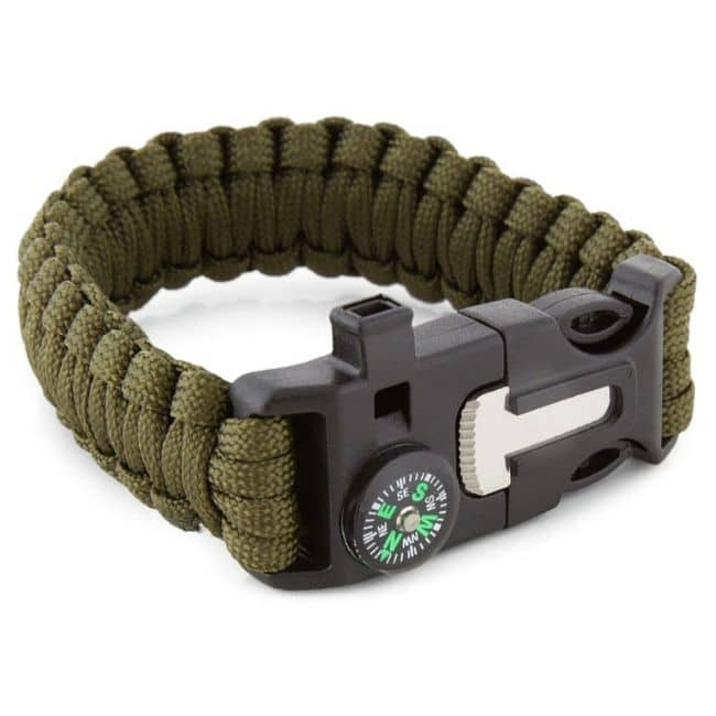 Camping Survival Bracelet With Compass