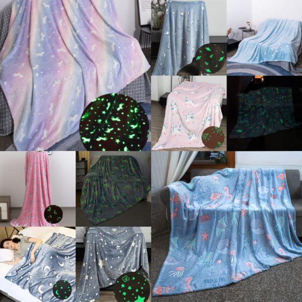 Assorted Magic Glow In The Dark Blanket