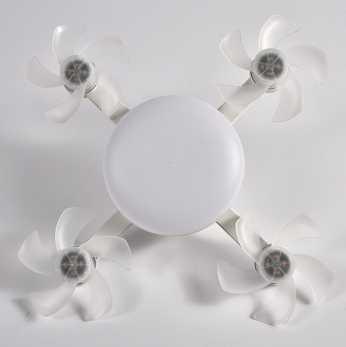 Drone-Style LED Ceiling Fan Light with Remote Control