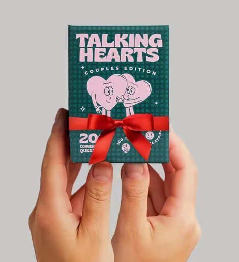 Luxury Heart Challenge Couples Card Game Set