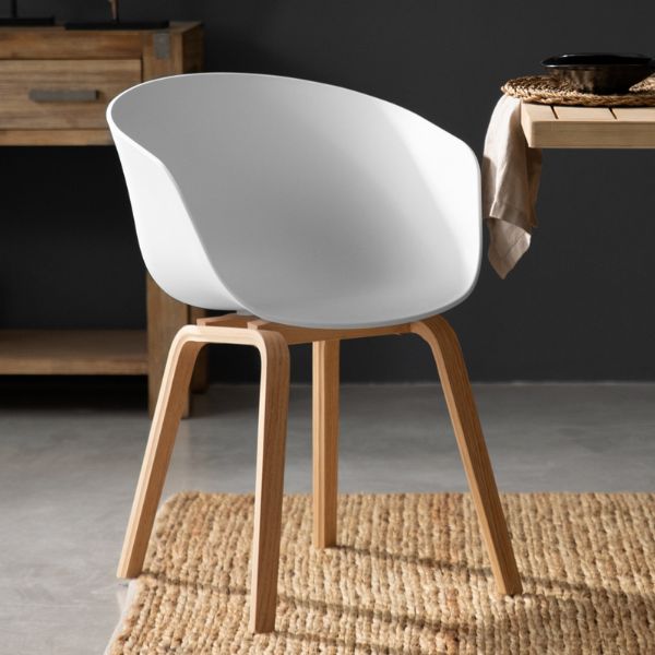 White Dining Room Tub Chair