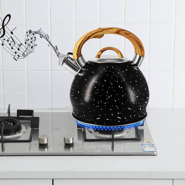 Portable 2.5L Stainless Steel Whistling Kettle