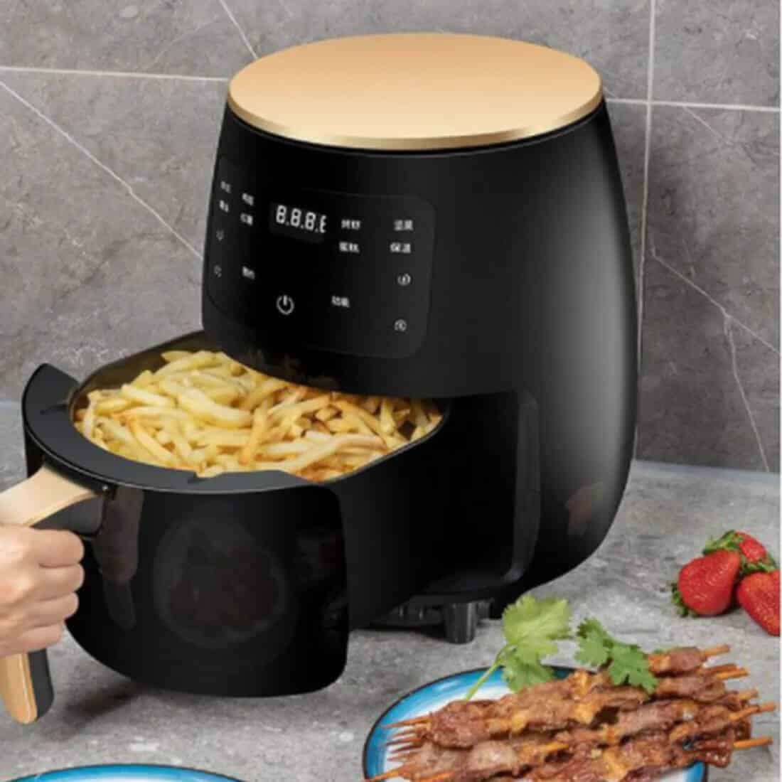 6L Black and Rose Gold Air Fryer