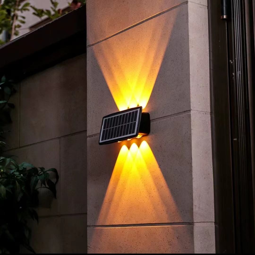 Solar LED RGB Wall Light IP65 waterproof