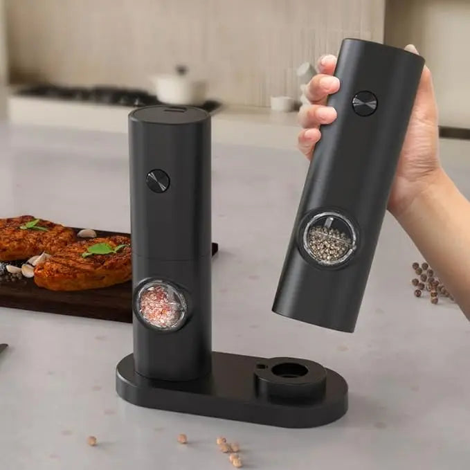 Electric Salt & Pepper Grinder Set