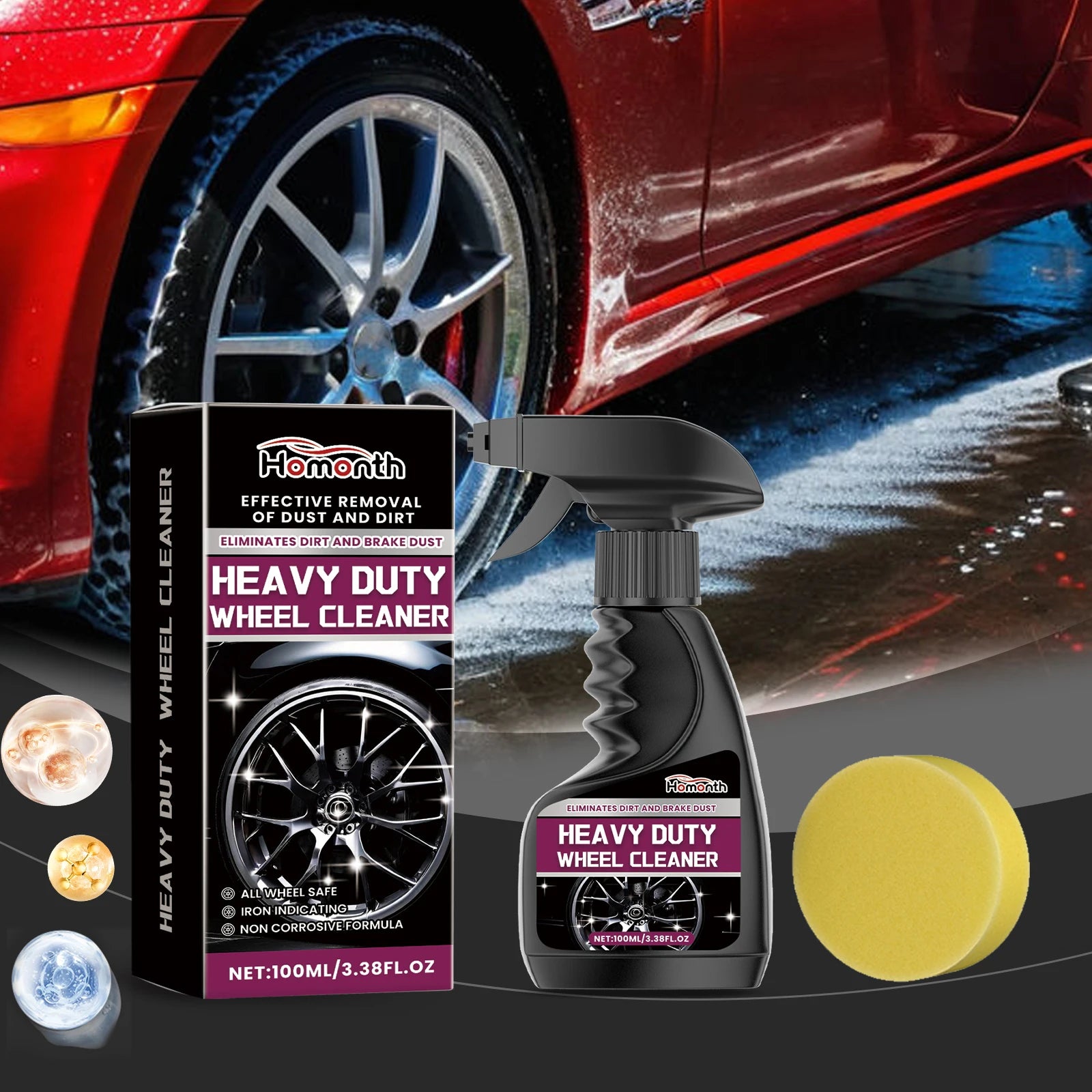 Professional Car Wheel Rim & Tire Cleaning Agent