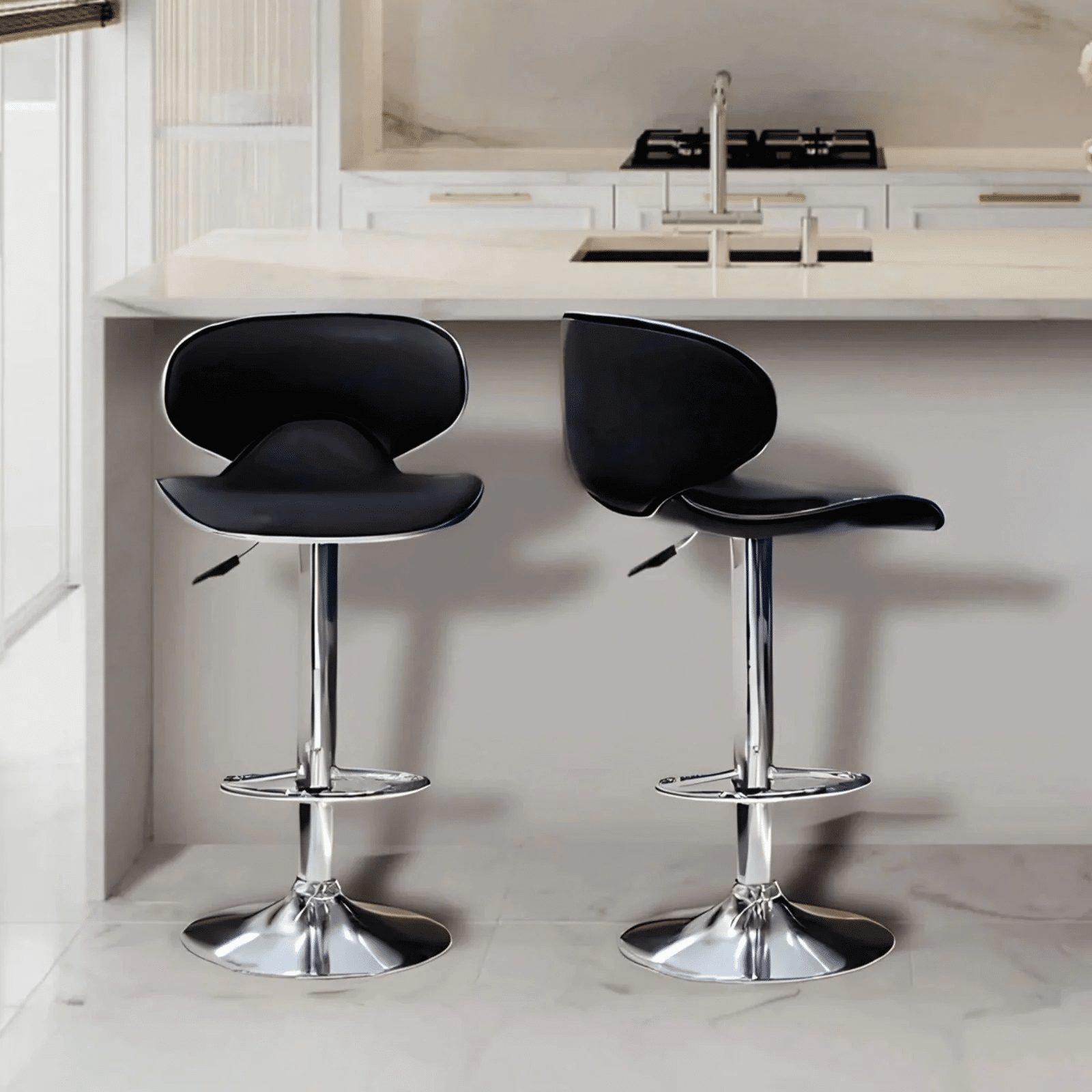 Adjustable Bar Chair with Footrest