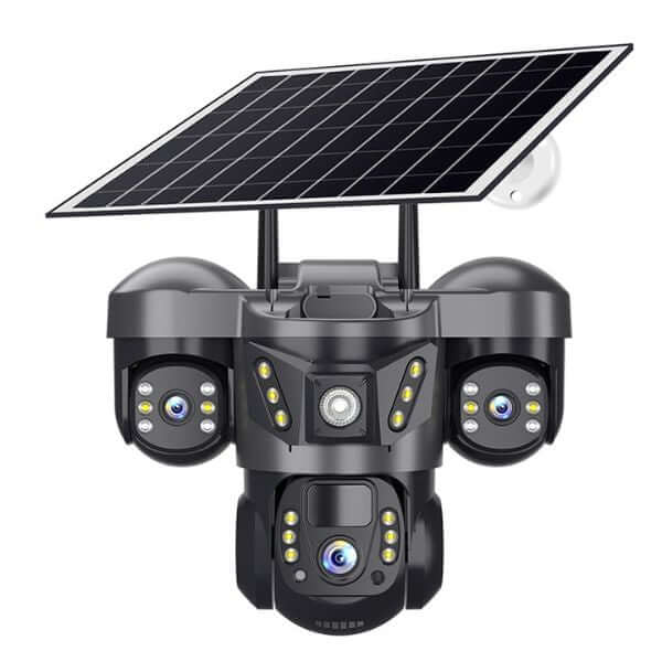 4G Solar Outdoor Security Camera with Triple‑Lens and Solar Power