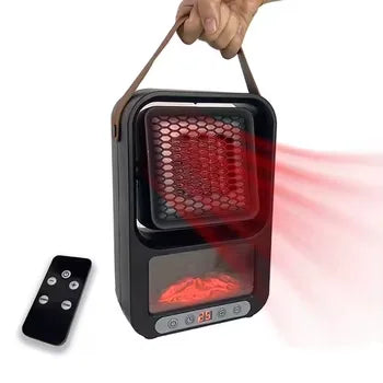 Portable 800W Electric Heater with Remote