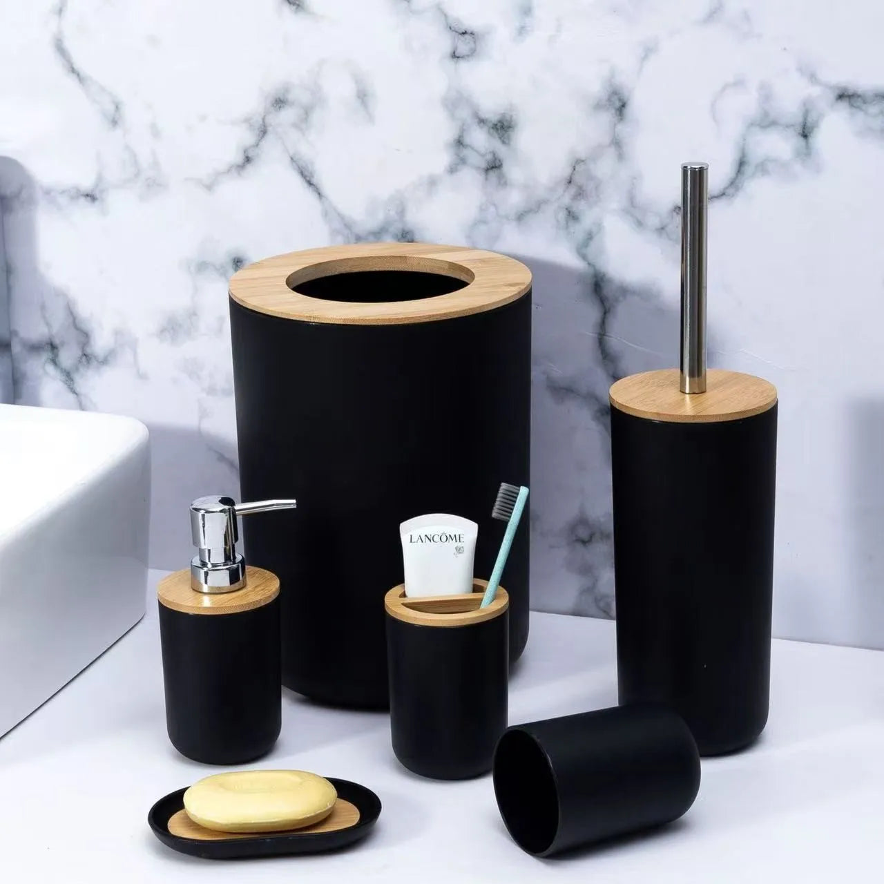 6-Piece Luxury Bathroom Accessories Set