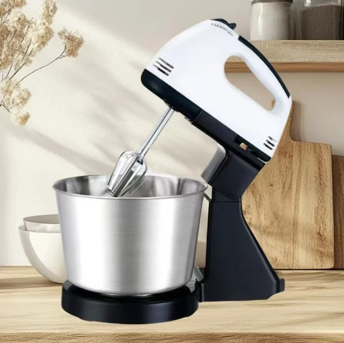 Electric Hand Mixer with Stainless Bowl