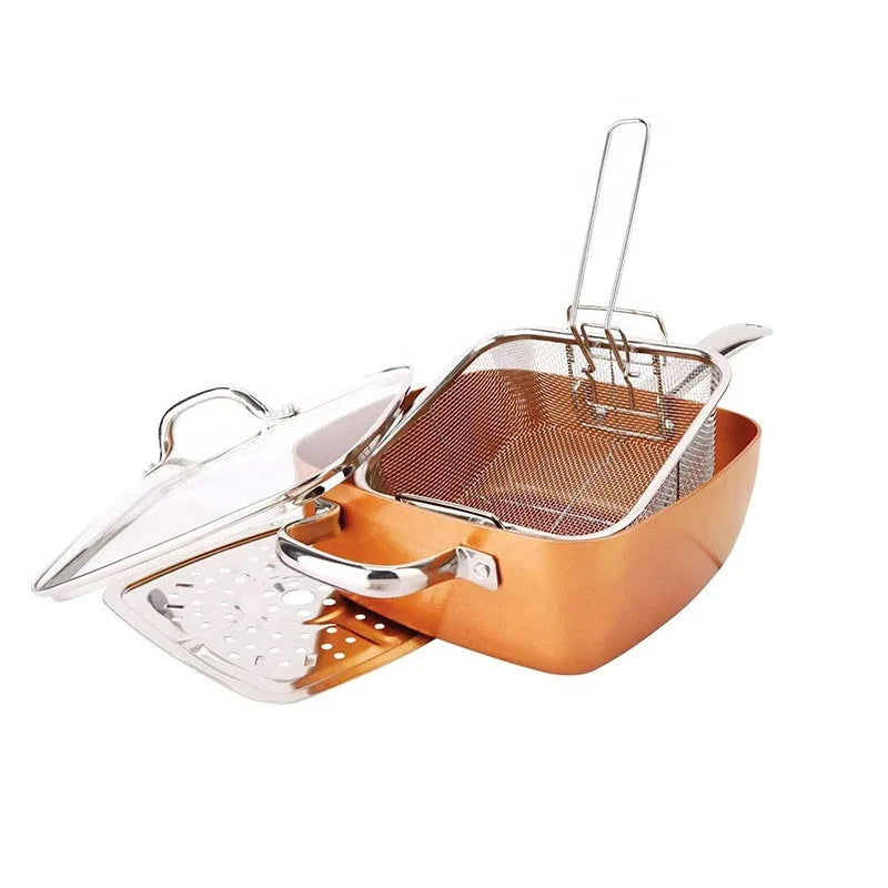 Copper Stone Multi-Function Frying Pan