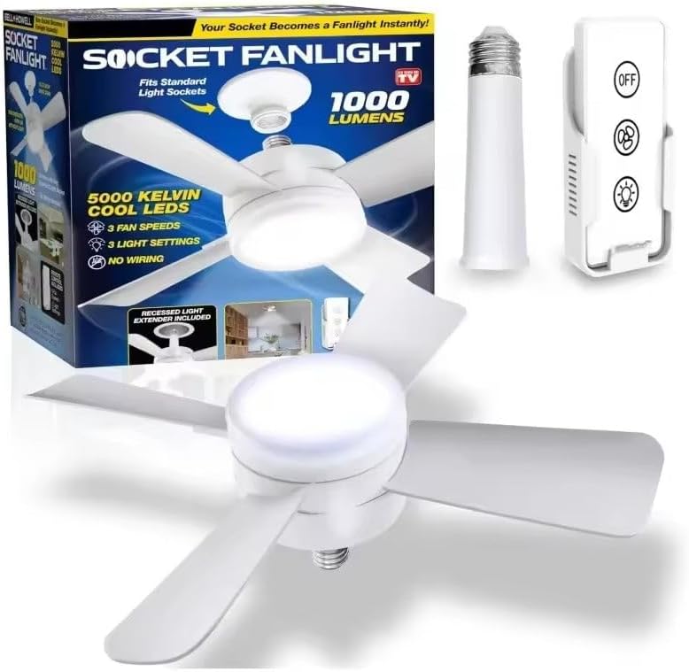 2-in-1 LED Light and Ceiling Fan