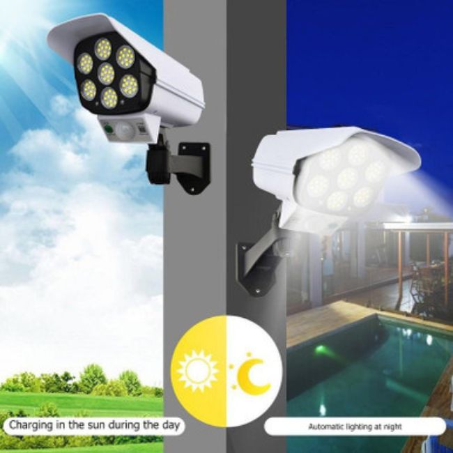 2 in 1 Solar Sensor Lamp - Energy-Efficient Outdoor Lighting