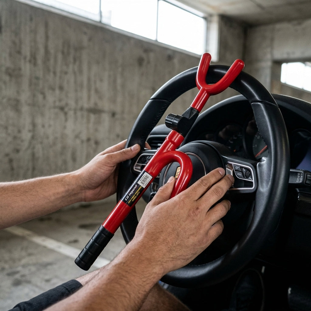 Heavy Duty Steering Wheel to Brake Pedal Lock