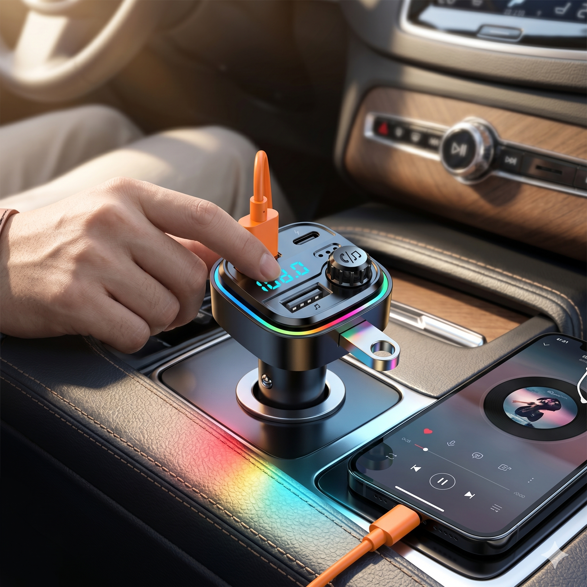 Bluetooth FM Transmitter Car Charger