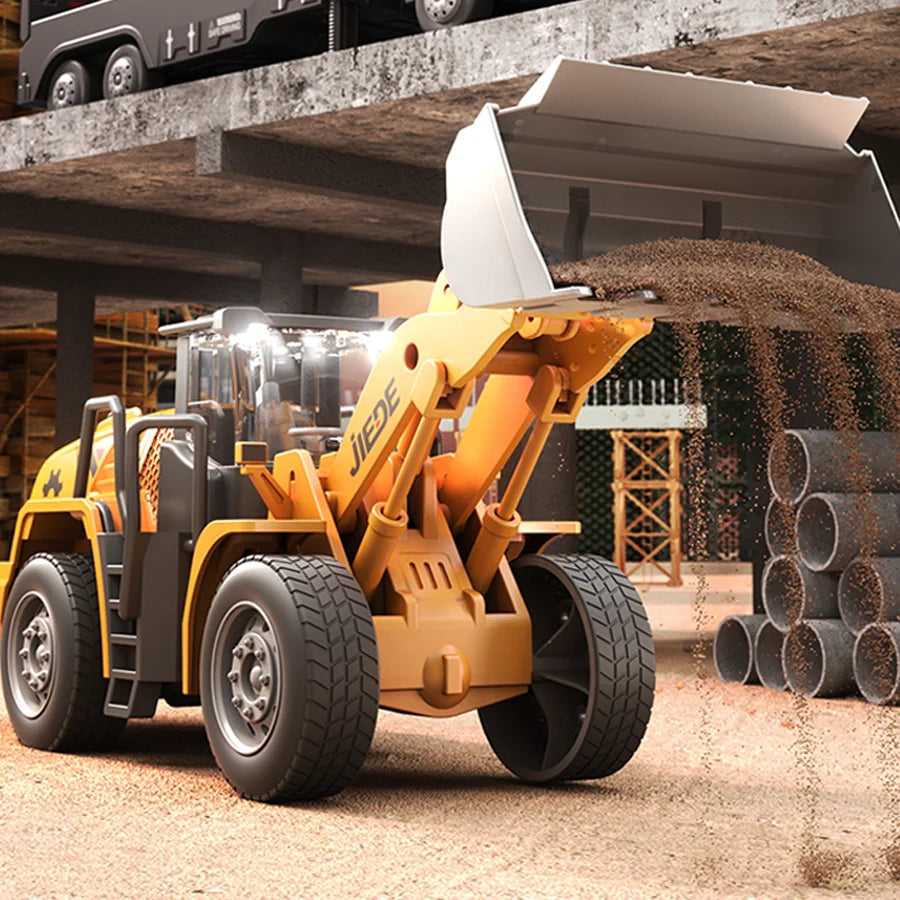 Alloy Construction Vehicles Friction Toy Set