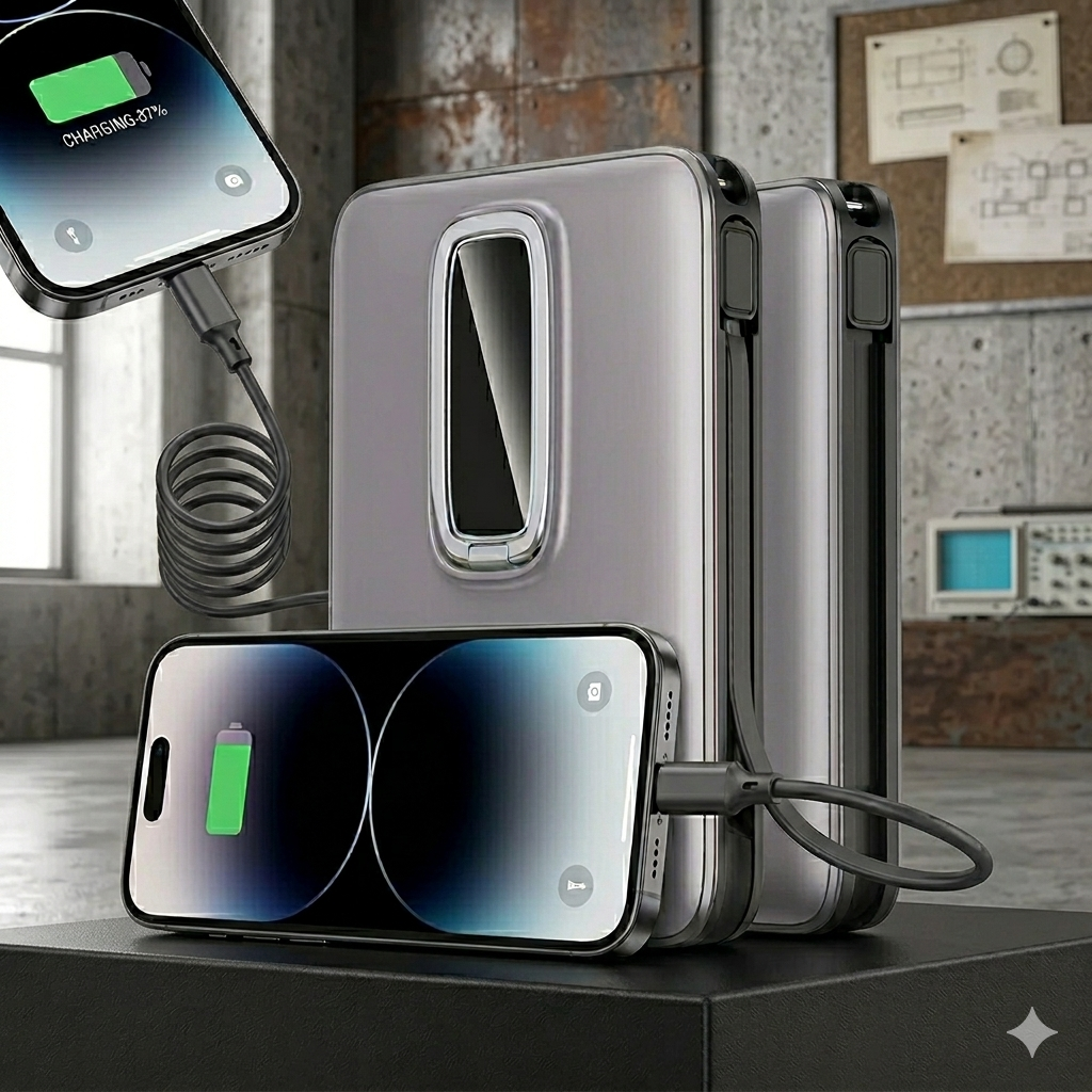 10000mAh Digital Display Wireless Power Bank