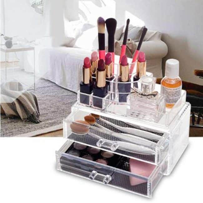 2 Drawer Cosmetic Organizer - Stylish Storage Solution