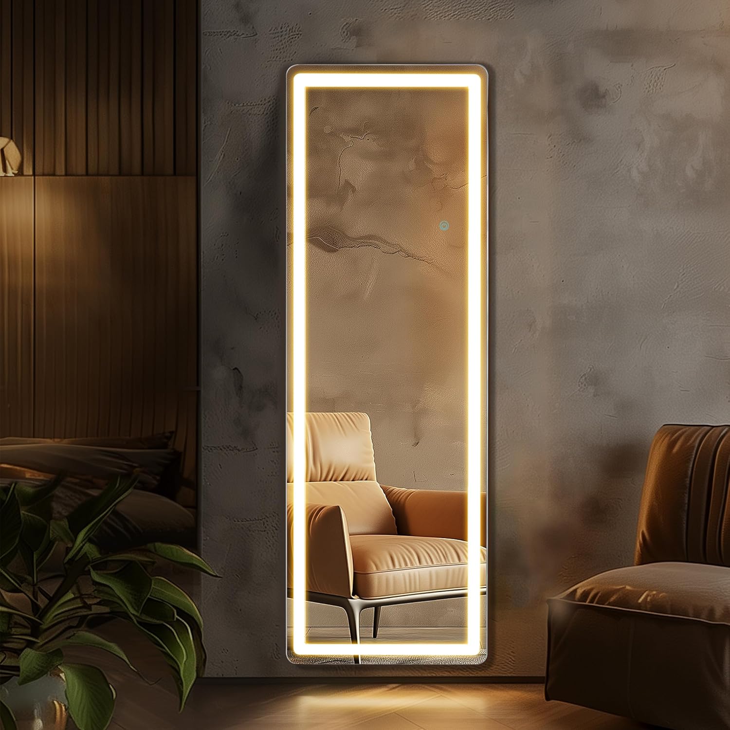 Full Length LED Backlit Wall Mounted Mirror