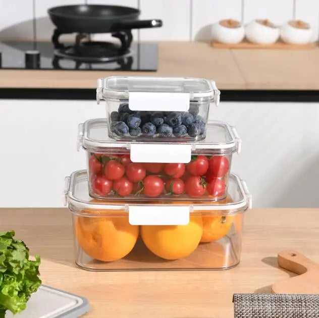 Airtight Clear Plastic Food Storage Containers