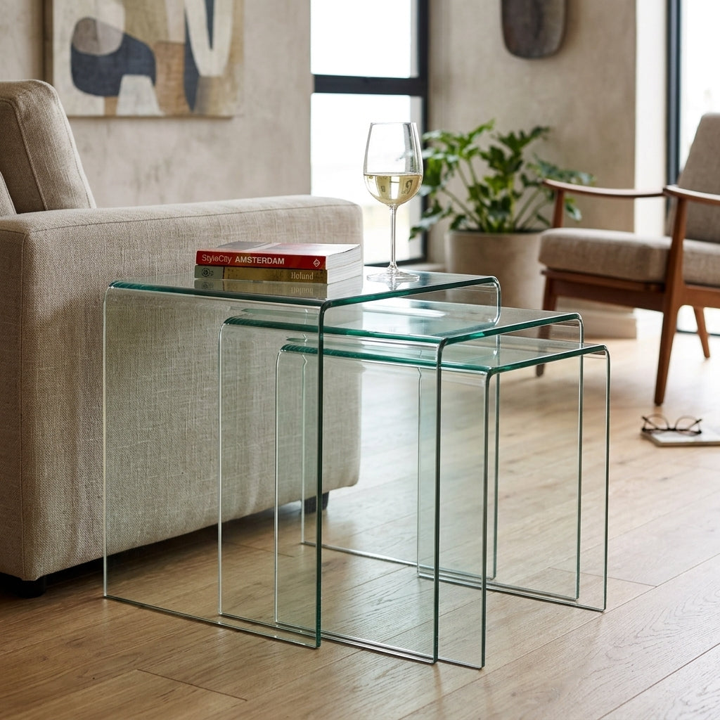 3 Piece Nesting Coffee Table Set