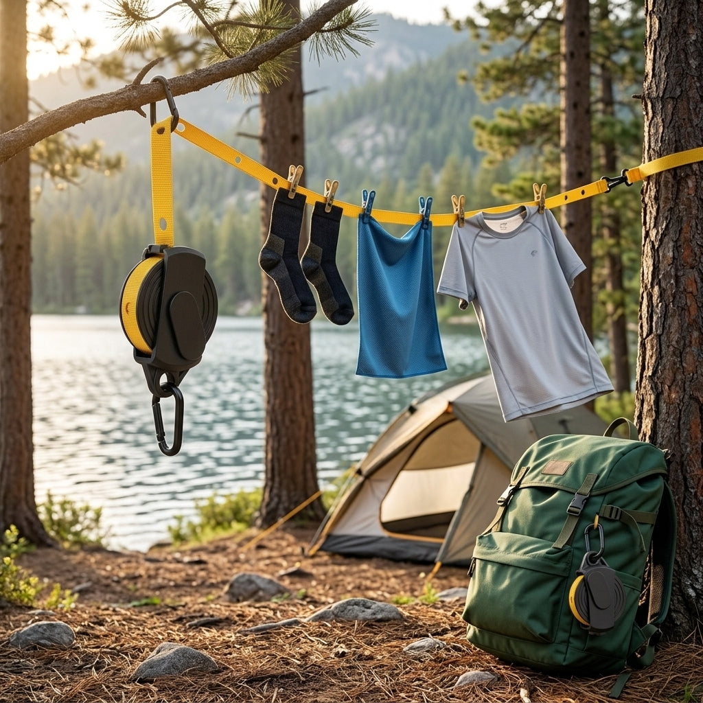 Portable Retractable Clothes Drying Line