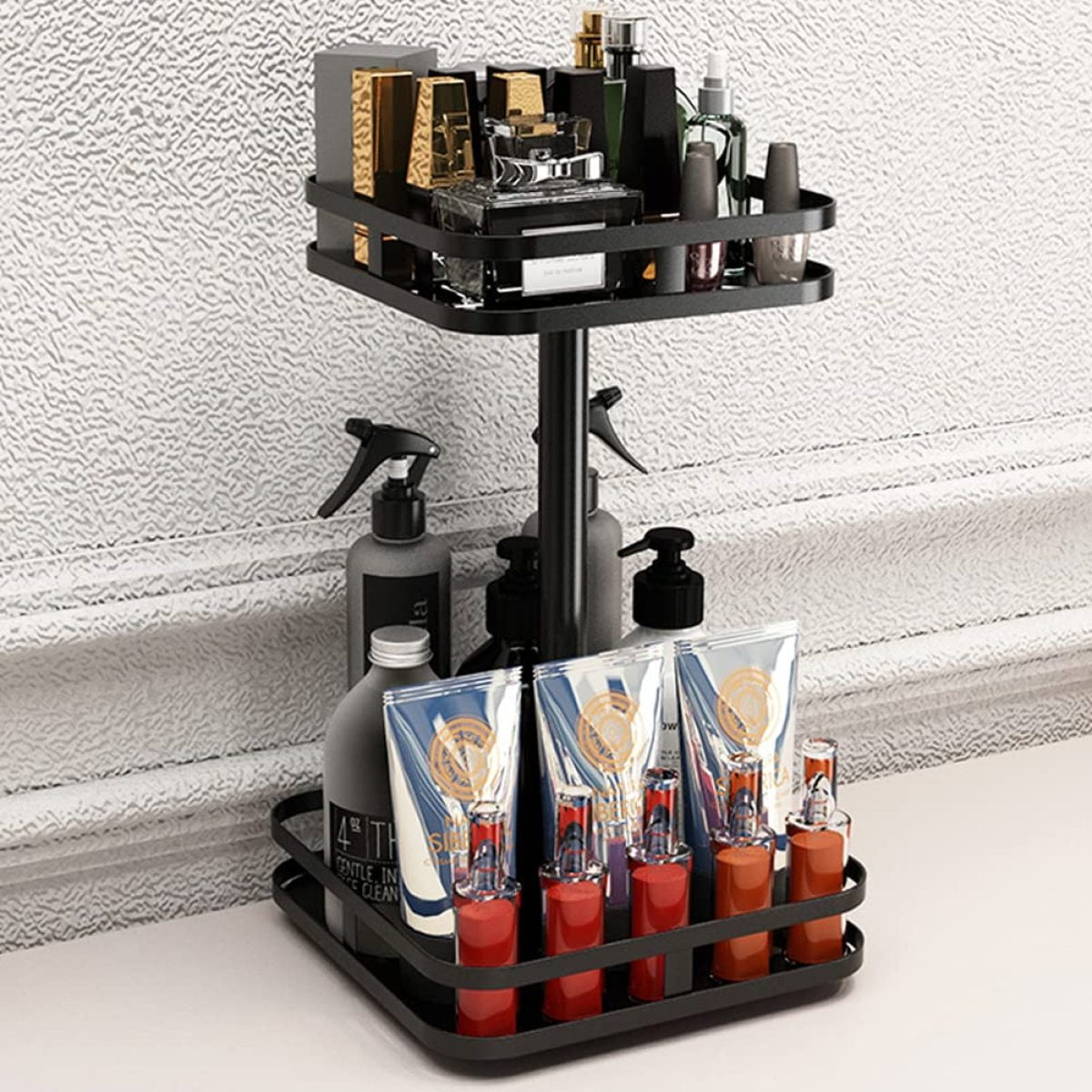 Adjustable Height Professional Salon Rolling Cart