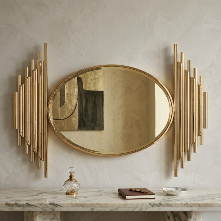 Luxury Oval Wall Mirror - Enhance Your Home's Elegance