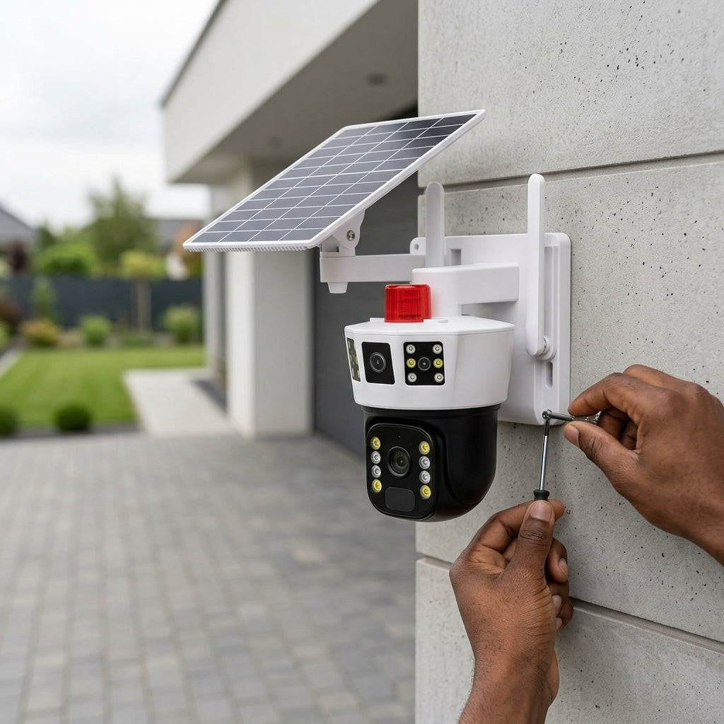 Solar Powered Smart Alarm PTZ Security Camera
