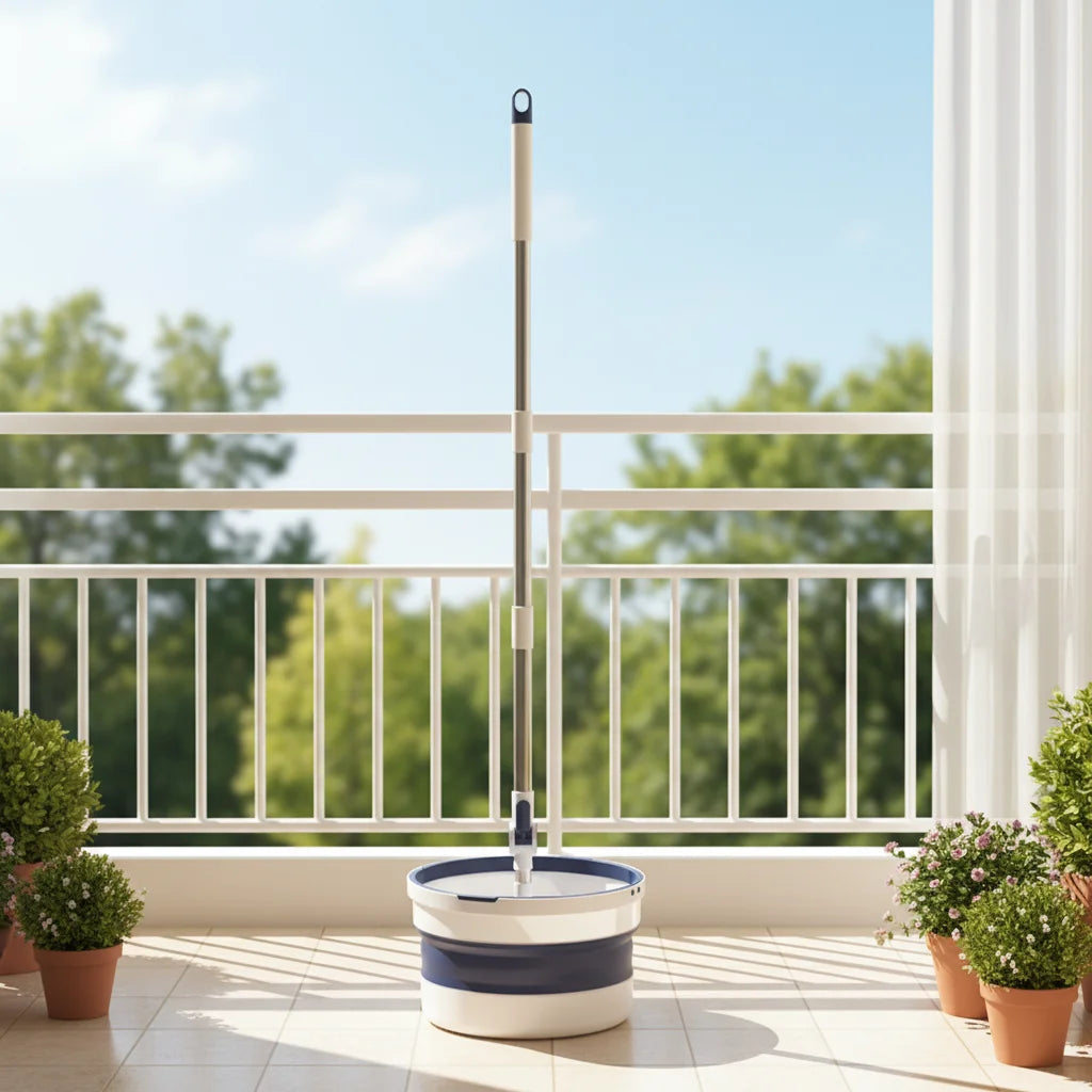 360 Rotating Steel Mop with Self Wringer Bucket
