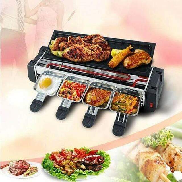Electric Barbecue Grill Portable Indoor Outdoor