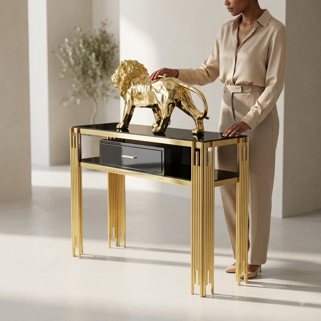 Modern Console Table with Storage