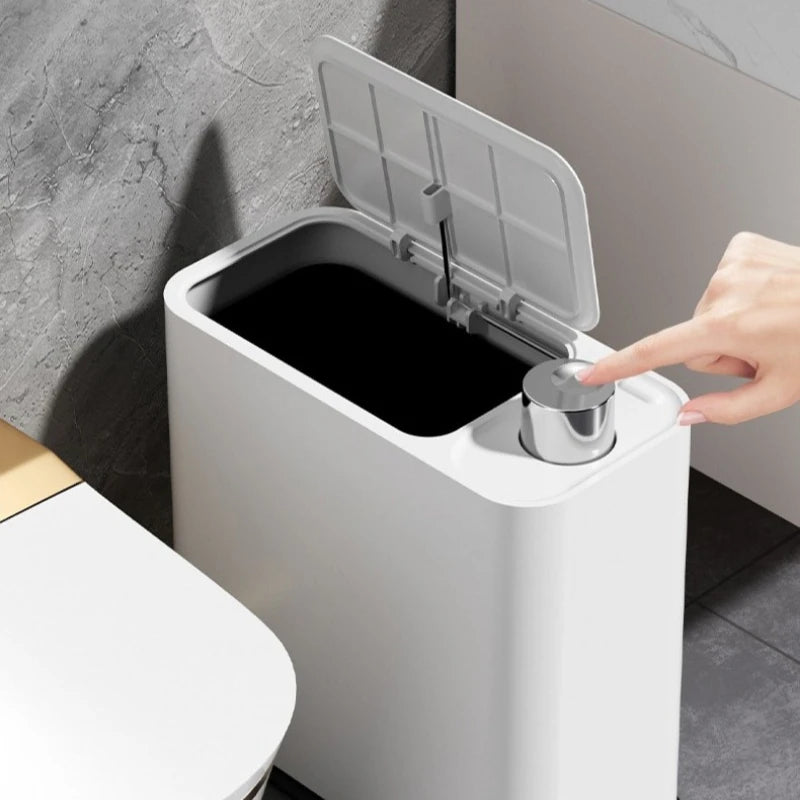Covered Trash Can - Keep Waste Contained & Odor-Free