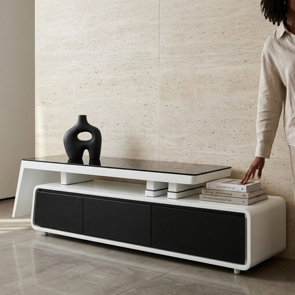 Modern TV Stand with Storage for a Stylish Living Room