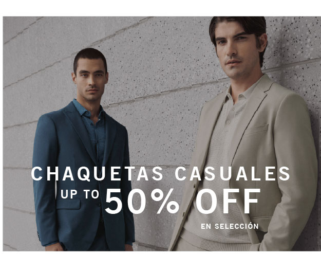 CHAQUETAS CASUALES UP TO 50% OFF