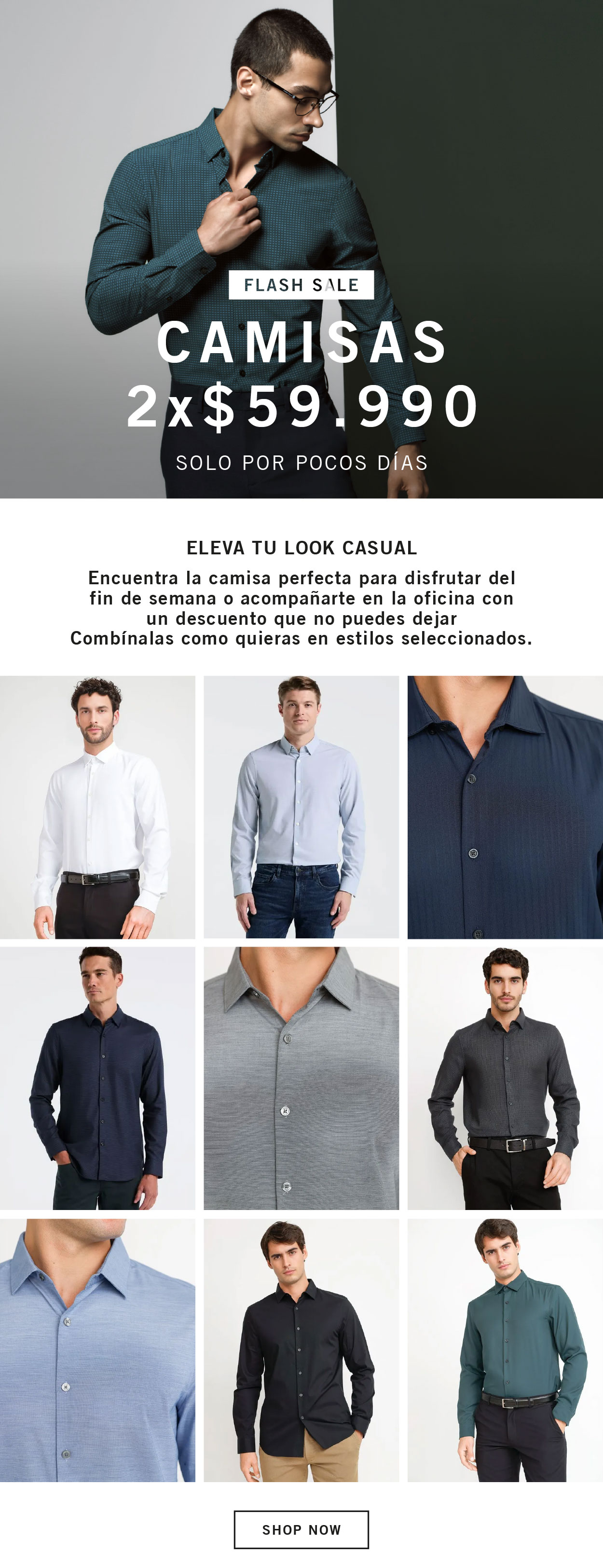 FLASH SALE CAMISAS: 2x59990